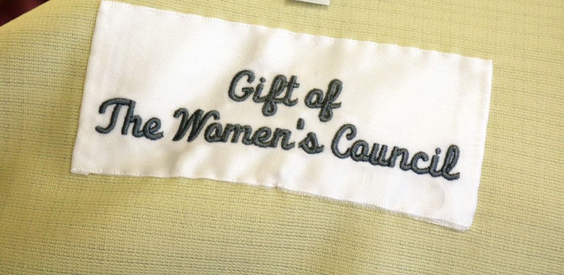 label that says Gift of the Women's Council