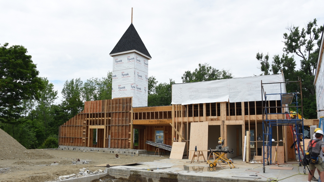 Newman Center under construction