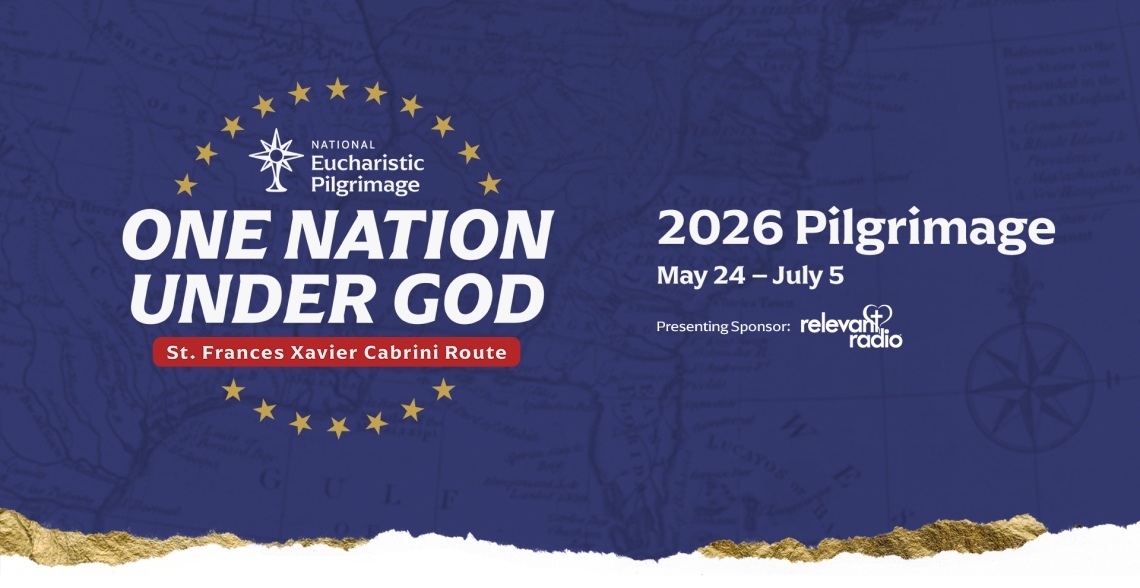 One Nation Under God logo, National Eucharistic Pilgrimage 2026