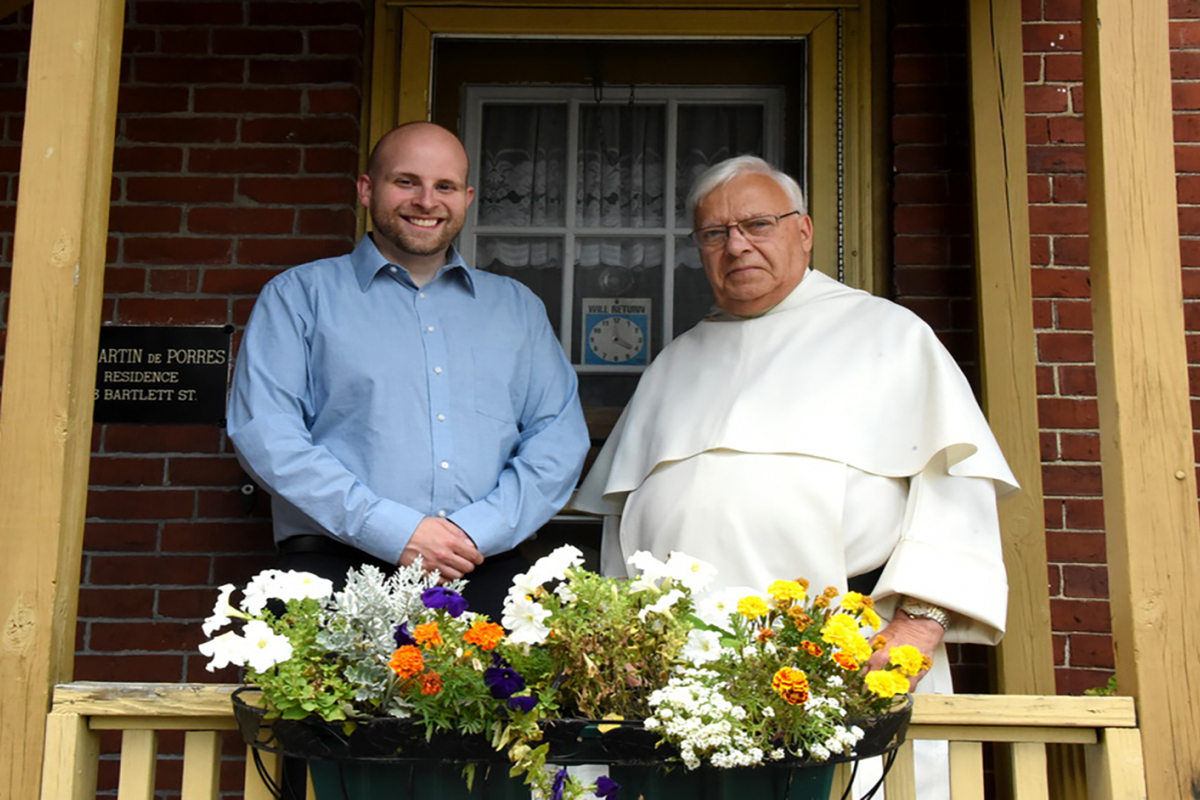 Brother Irénée Richard, OP and Andrew Phinney