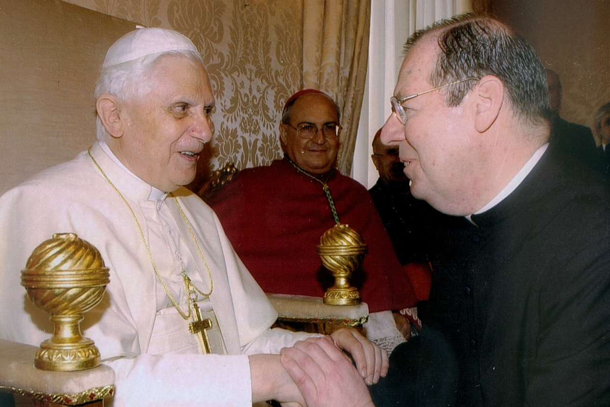 Bishop Deeley and Pope Benedict XVI 