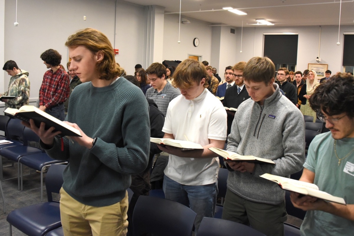 Mass at the University of Maine in Orono