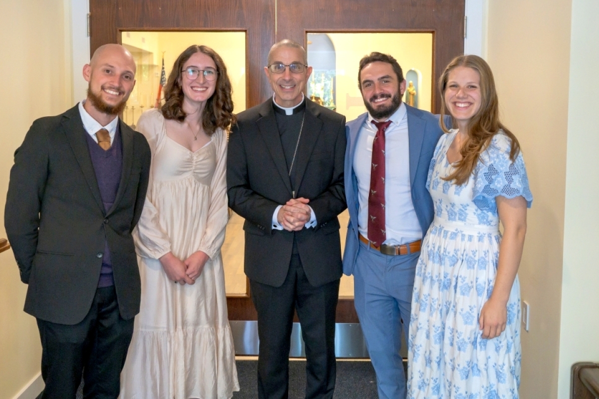 Bishop Ruggieri and FOCUS missionaries